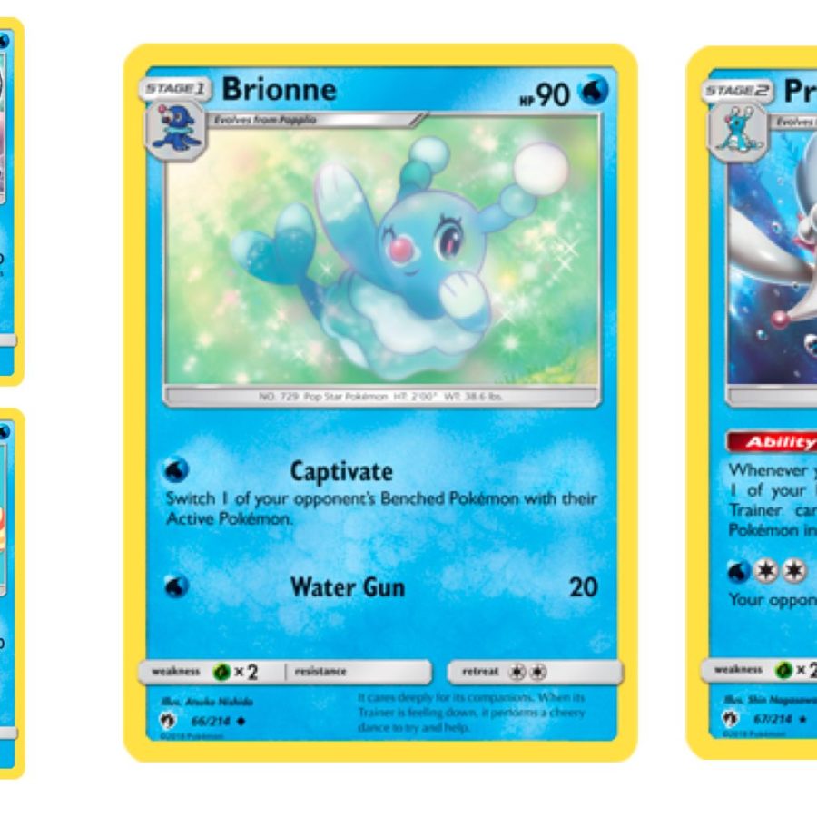 brionne pokemon card Pokemon Brionne - 66/214 - Uncommon Reverse Holo Card - SM8 Lost Thund main image 1