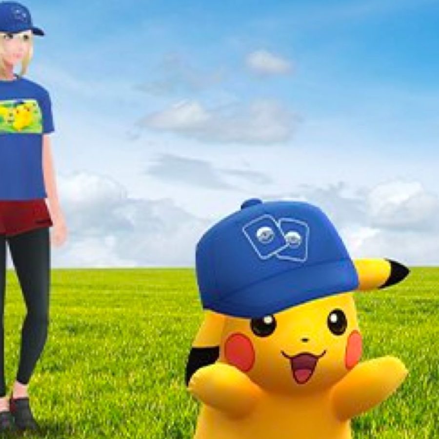 Pokemon GO Promo Code TCG Blue Pikachu Costume Confirmed Avatar Blue  T-shirt Cap