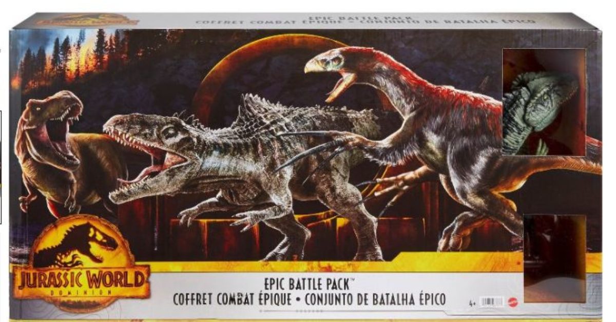 Jurassic World: Dominion Epic Battle Pack Figure Set with Ellie Sattler ...