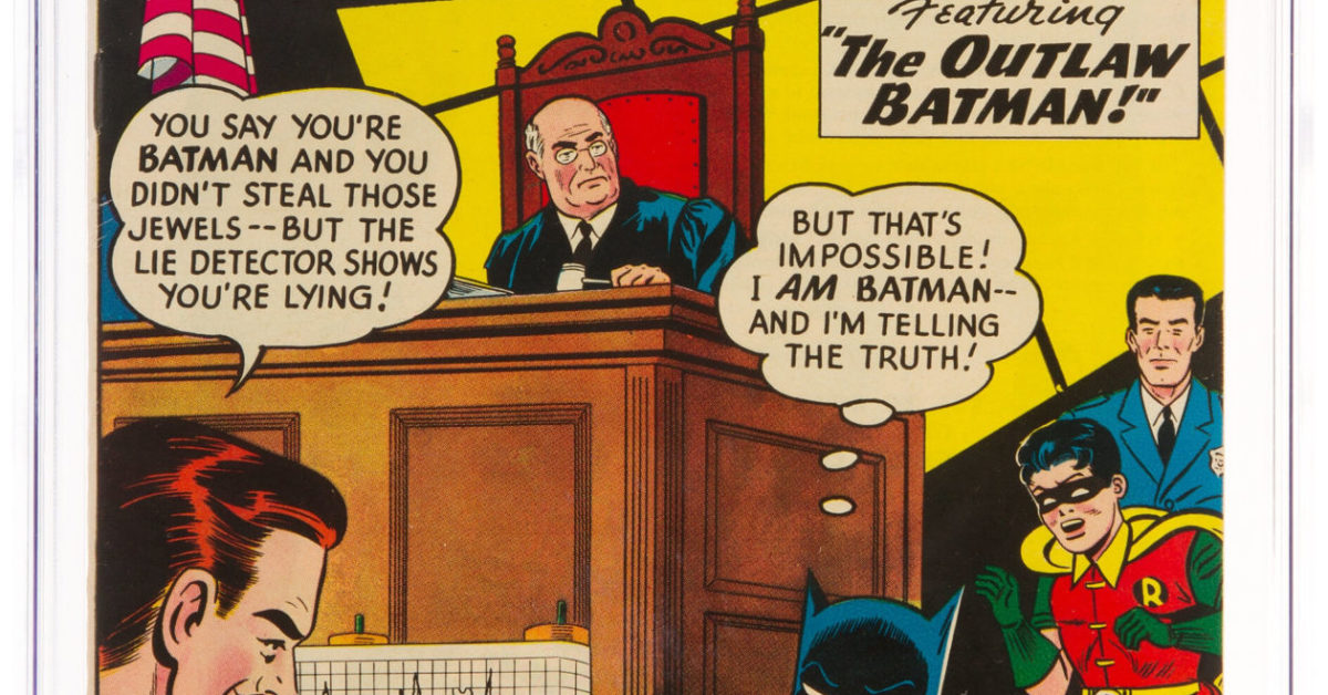 “The Outlaw Batman” On Trial in Detective Comics, Up for Public sale
