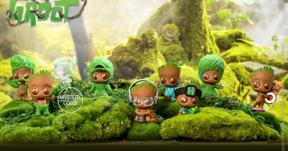 Hot Toys Cosbi Bobble-Head Collection : I Am Groot (set of 8