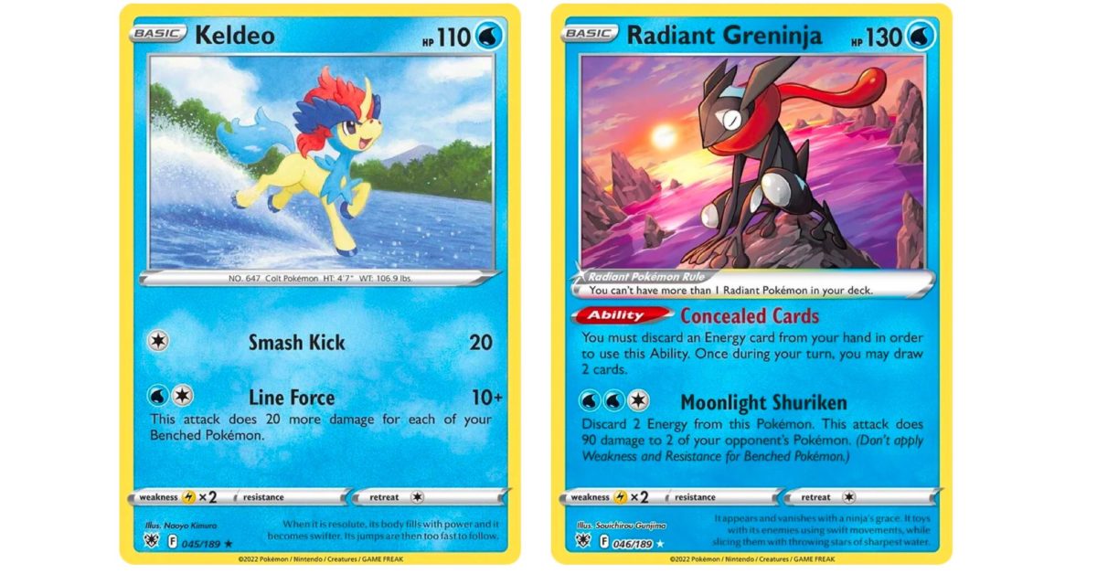 Pokémon TCG Triple Play: Radiant Greninja from Sword & Shield—Astral  Radiance