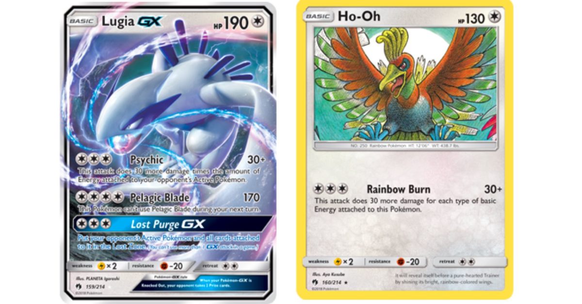 Card Lugia-GX 159/214 da coleção Lost Thunder