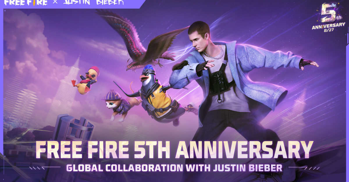 Justin Bieber Joins Free Fire For Its 5th Anniversary - Vimarsana News