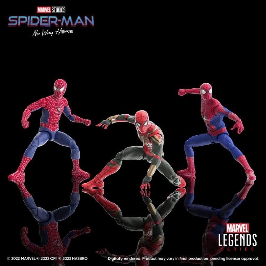 Hasbro Debuts Legends Spider-Man: No Way Home Three Peters Pack