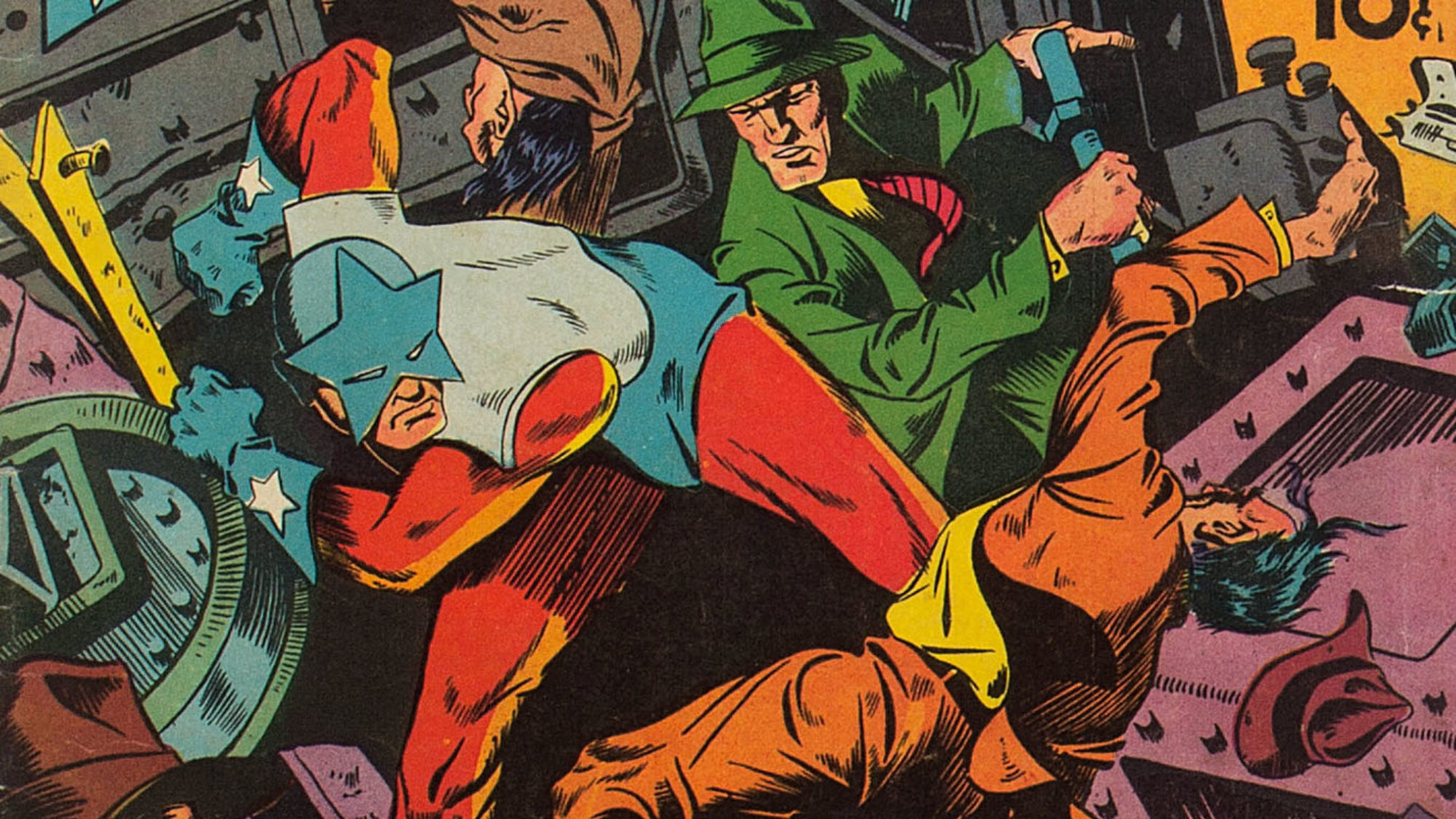 Captain Courageous in the Elusive Banner Comics, Up for Auction