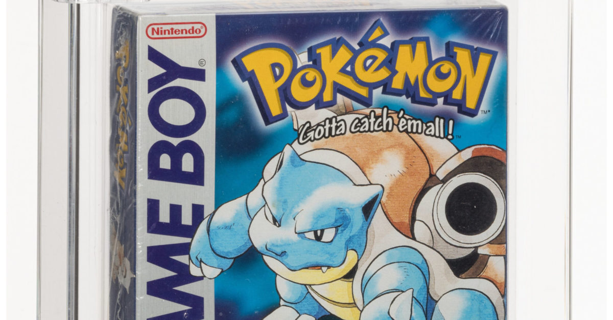 Pokémon Blue Version Upon The Auction Block At Heritage Auctions