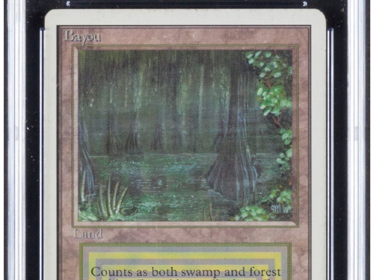 Magic: The Gathering: Unlimited Bayou Up For Auction At Heritage