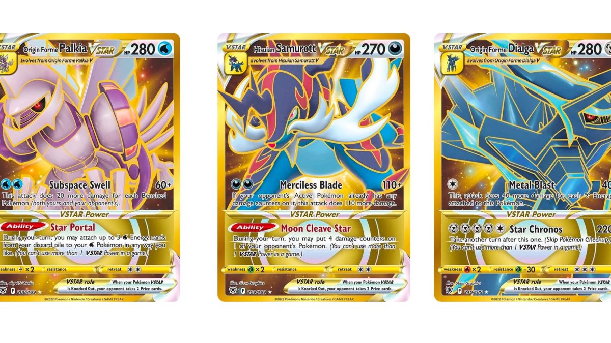 double gold star pokemon cards Amazon.com: Pokemon – Arceus Vstar 184/172 – Brilliant Stars – Secret Rare  – Gold Holo main image 0