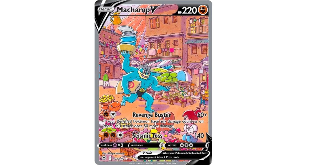 Pomemon TCG Machamp fashion V Alternate art astral radiance 172/189