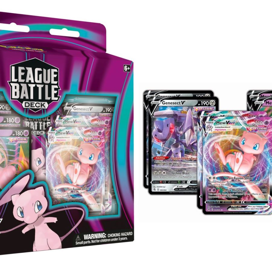 Pokemon TCG: Mew VMAX League Battle Deck : : Brinquedos e Jogos