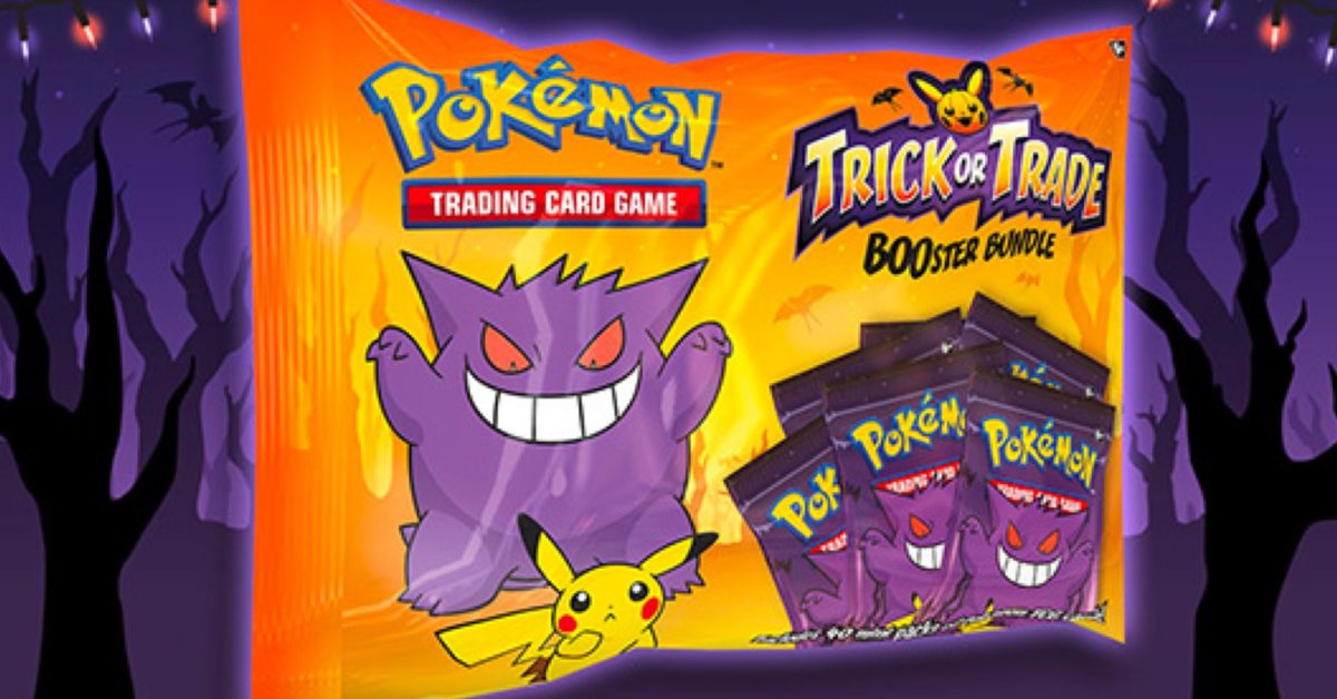 The Pokémon TCG Trick Or Trade BOOster Packs Product Hits Shelves