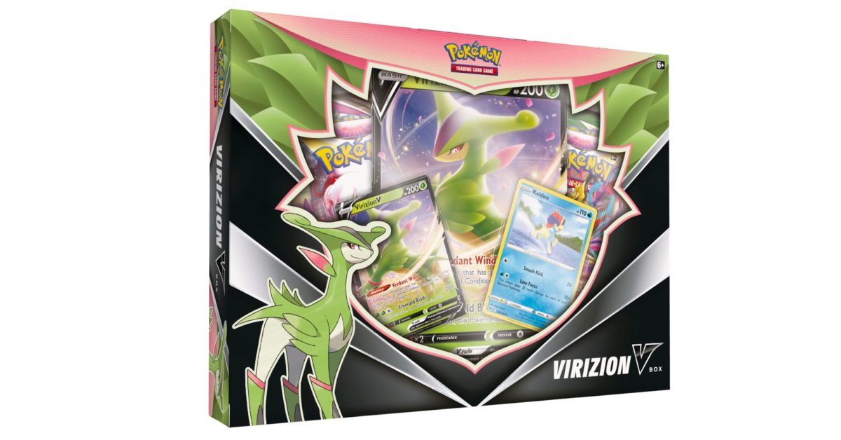 pokemon trading card game virizion v box The Mysterious Pokémon TCG V Box For Fall 2022 Revealed As Virizion