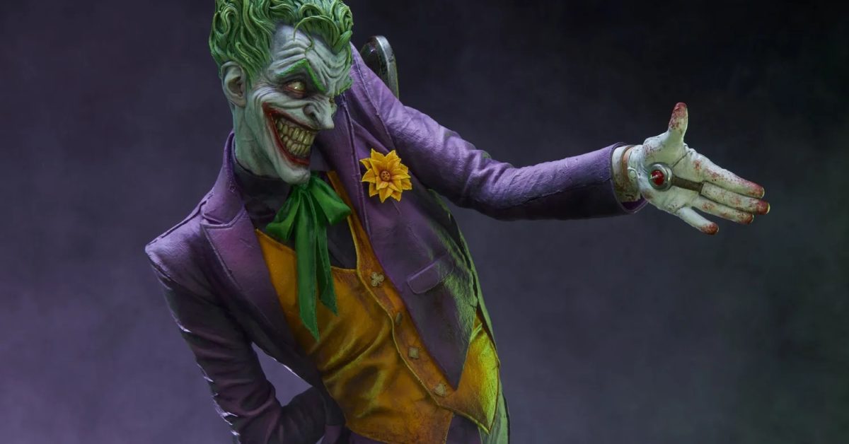 The Joker Has a Trick Up His Sleeve with New Premium Sideshow Statue