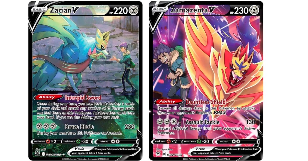 Cards of Pokémon TCG: Astral Radiance Part 52: Zacian & Zamazenta