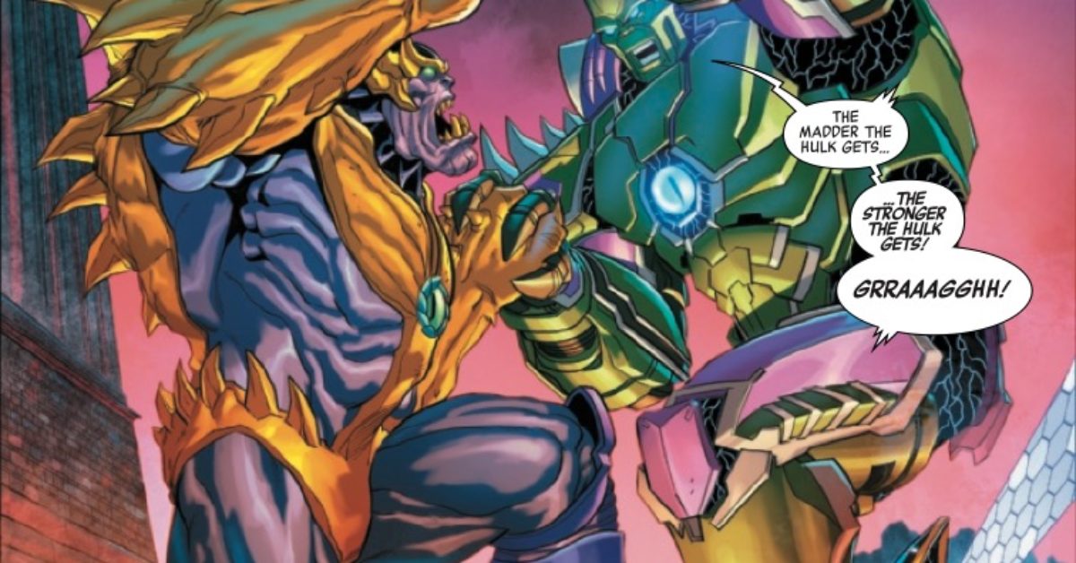 Mech Strike: Monster Hunters #4 Preview: Monster-Thanos vs. Mecha-Hulk