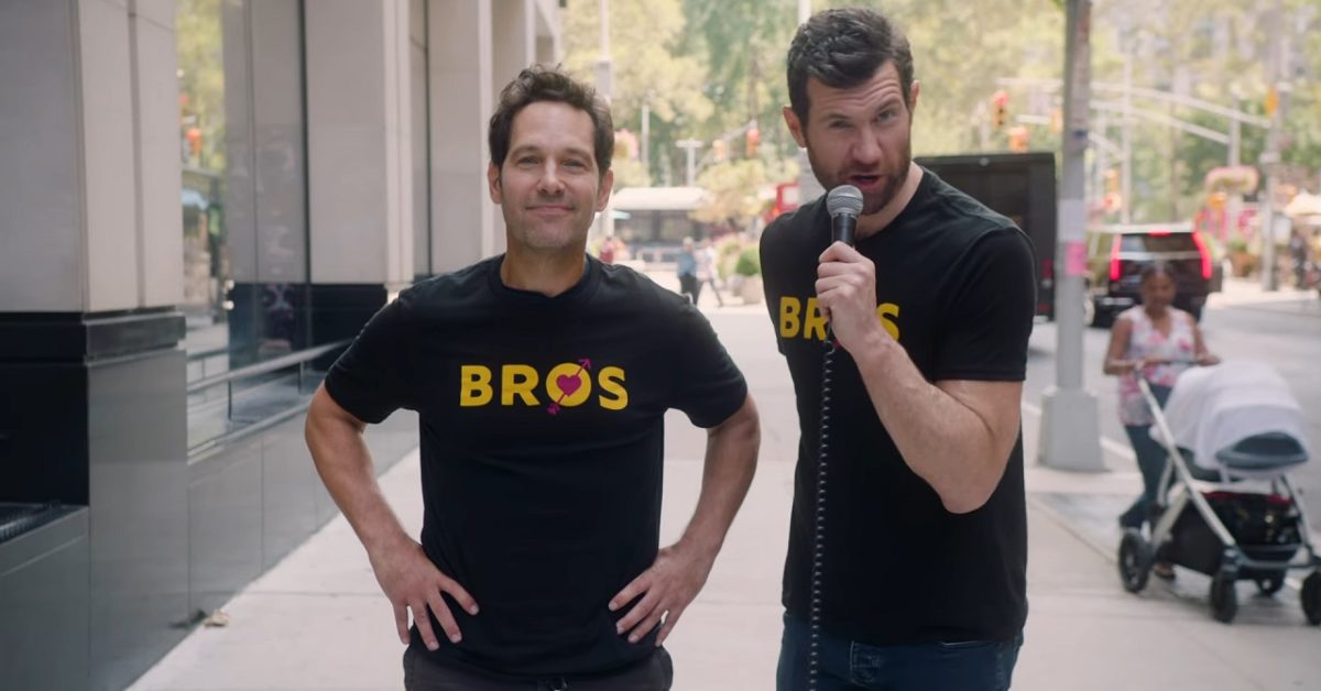 Billy on the Street: Eichner, Rudd Need Straight People to Go See Bros