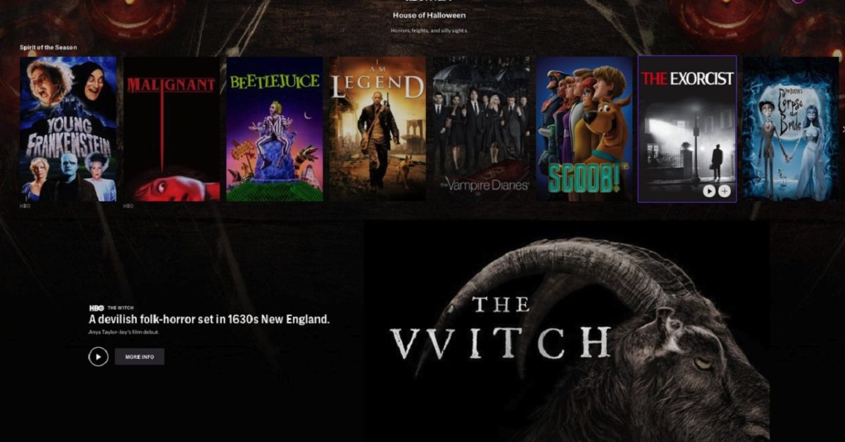 HBO Max Unleashes "House of Halloween" Spotlight Page This Weekend