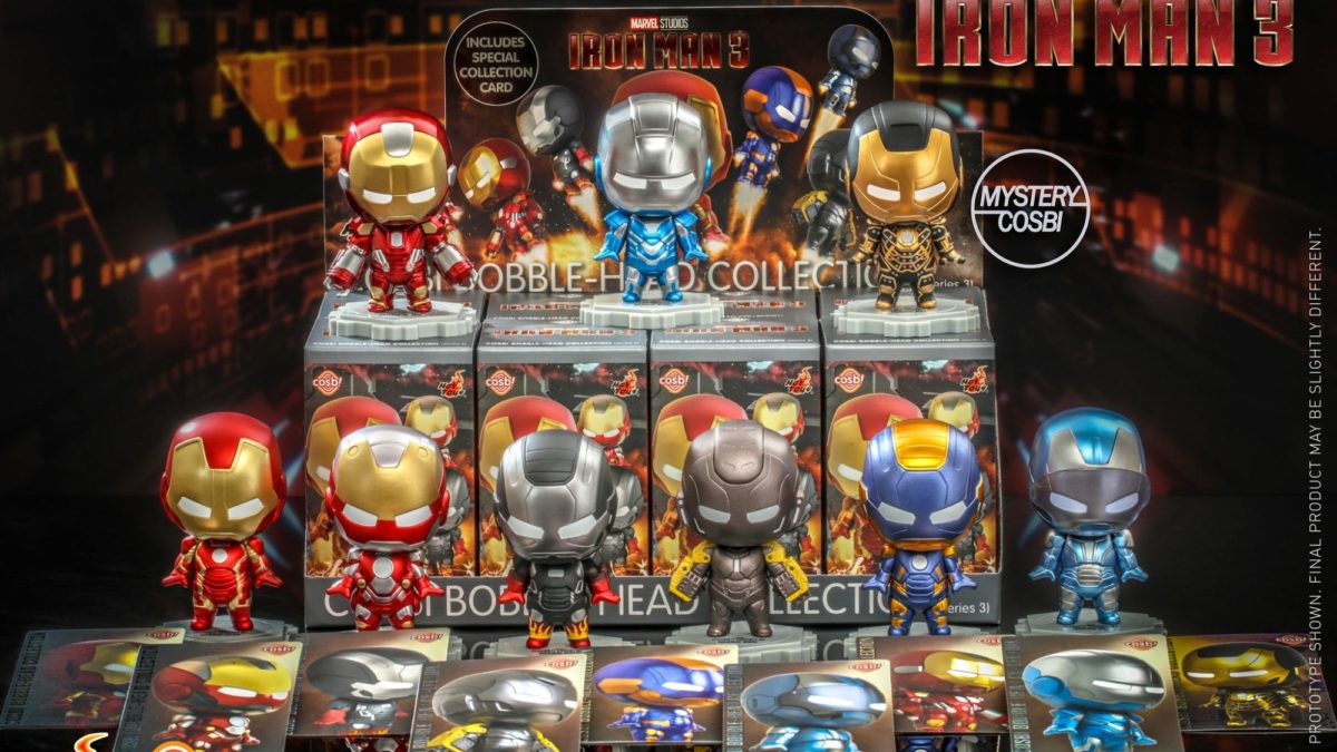 Iron Man Hall of Armor Cosbi Series 3 Debuts at Hot Toys