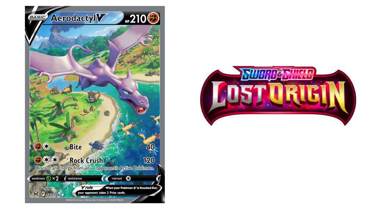 Auction Prices Realized Tcg Cards 2022 Pokemon Sword & Shield Lost Origin Aerodactyl  V