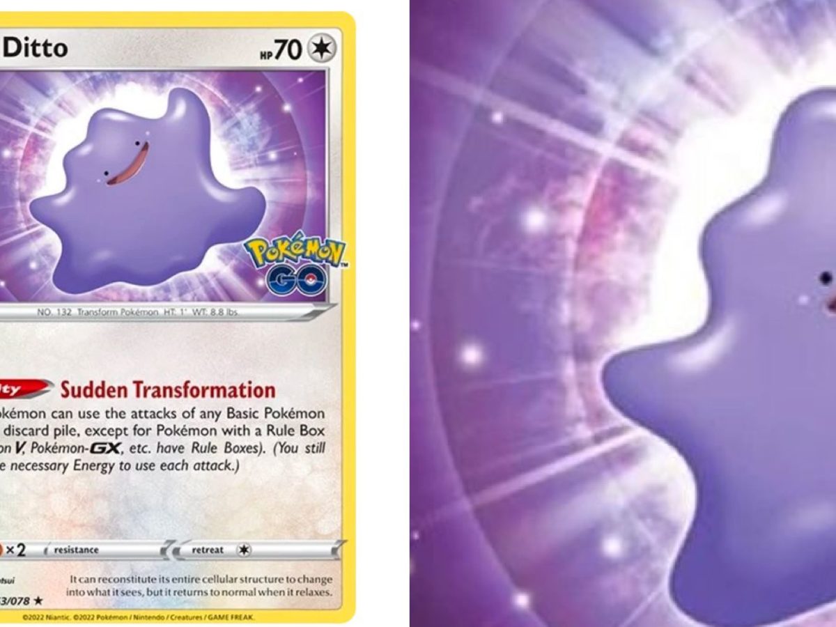 Pokémon Go TCG, Ditto sticker reveal