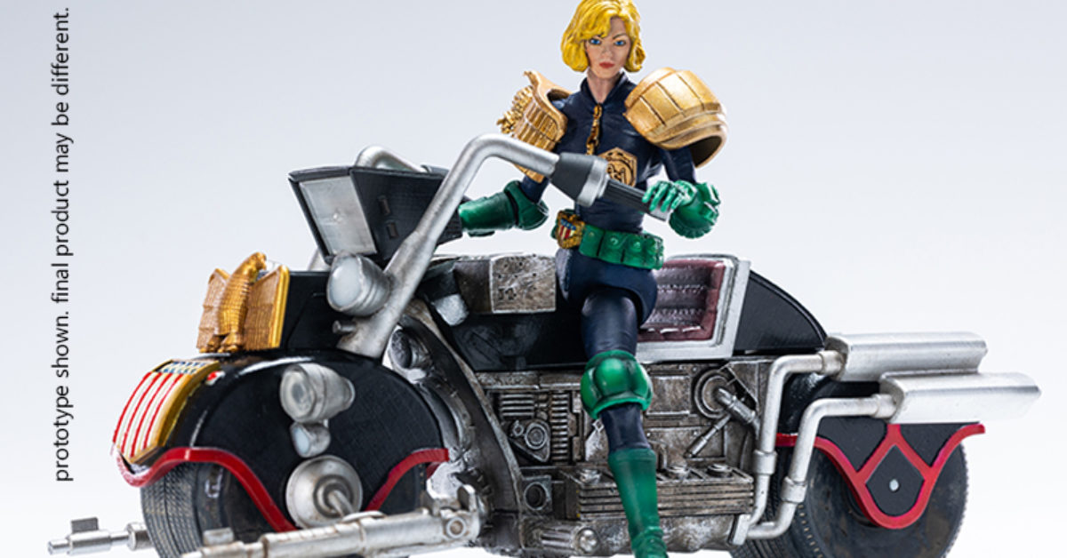 Judge Dredd's Judge Anderson with Lawmaster Arrives from Hiya Toys