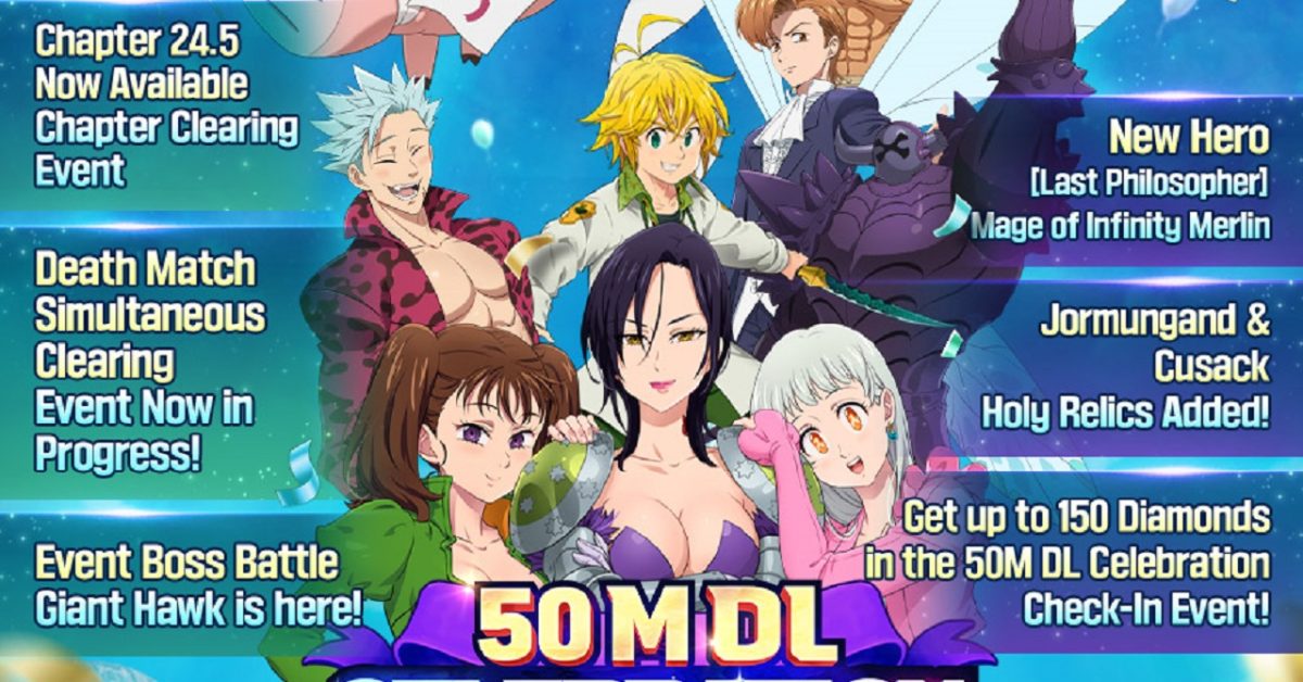 The Seven Deadly Sins: Grand Cross Hosts 50M Downloads Festival - Vimarsana News