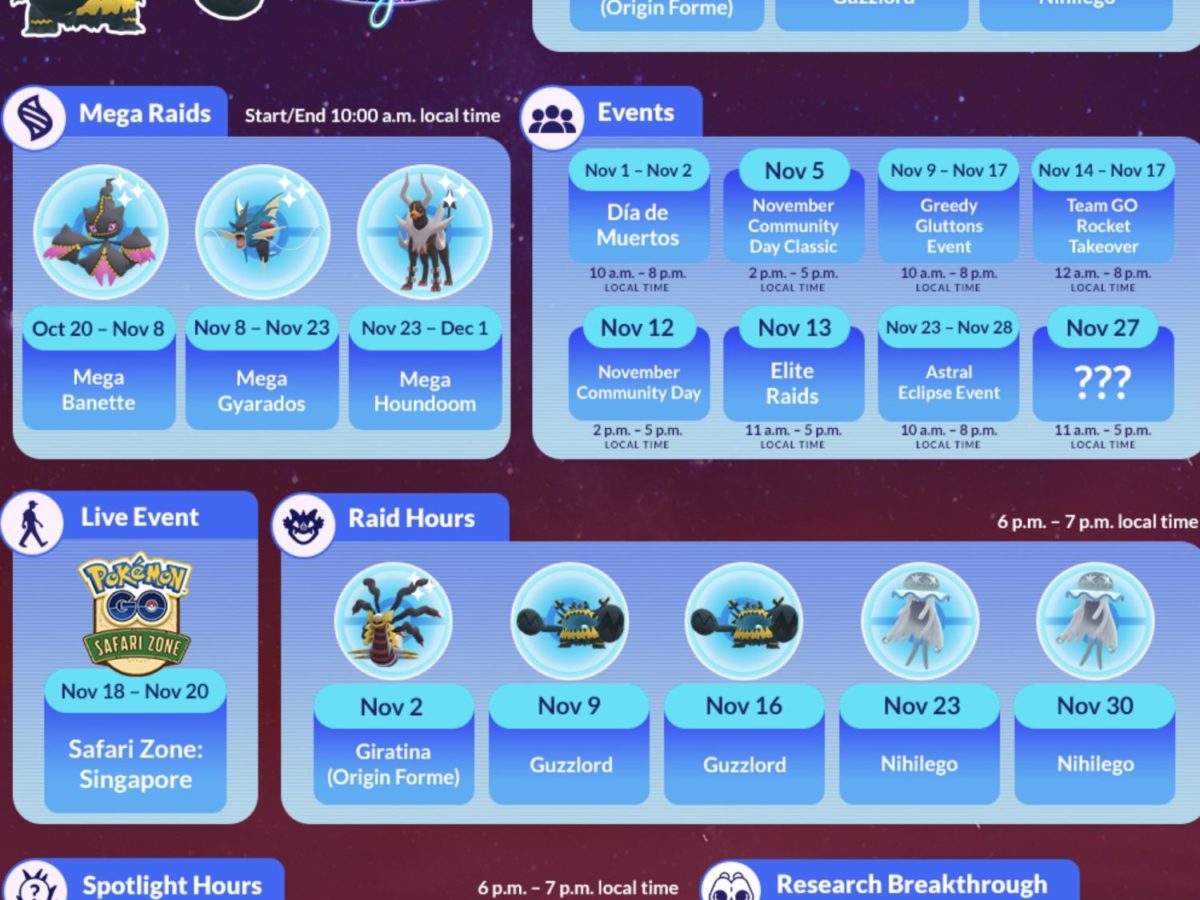 ALL confirmed November 2023 Pokémon GO events! Which ones are you play, pokemon  go
