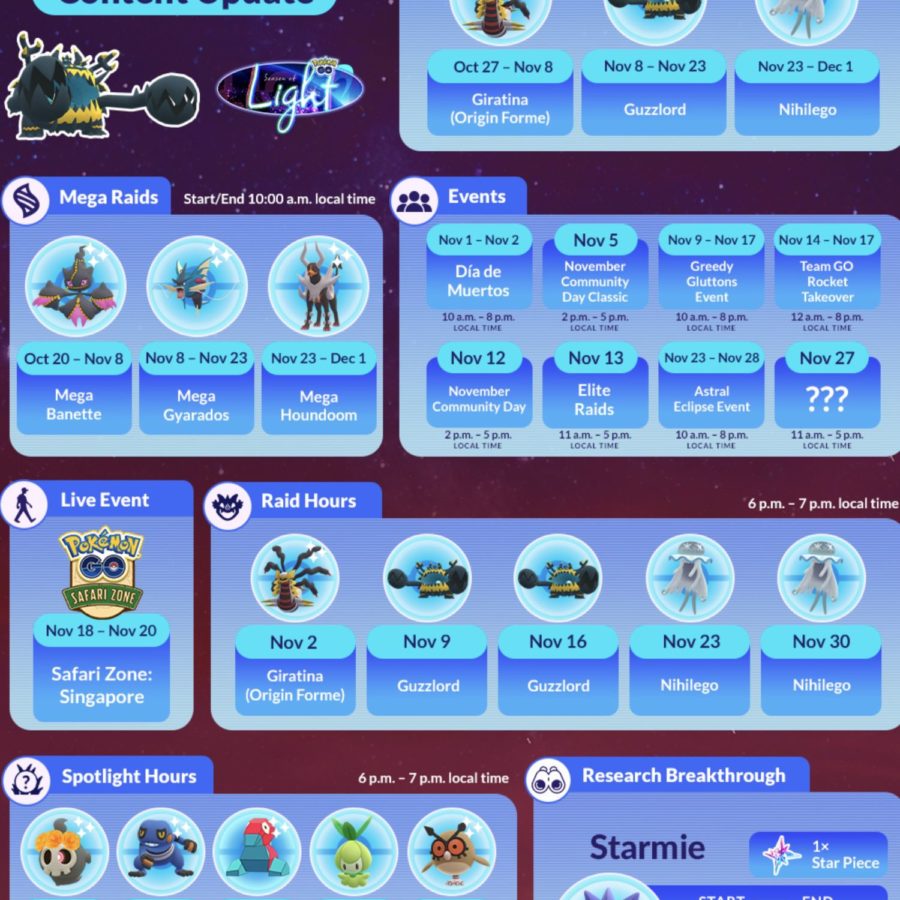 Pokémon Go event schedule for December 2023