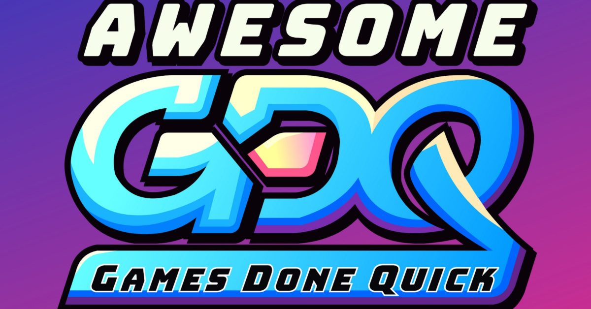 Awesome Games Done Quick Blue Purple Art 1200x628 