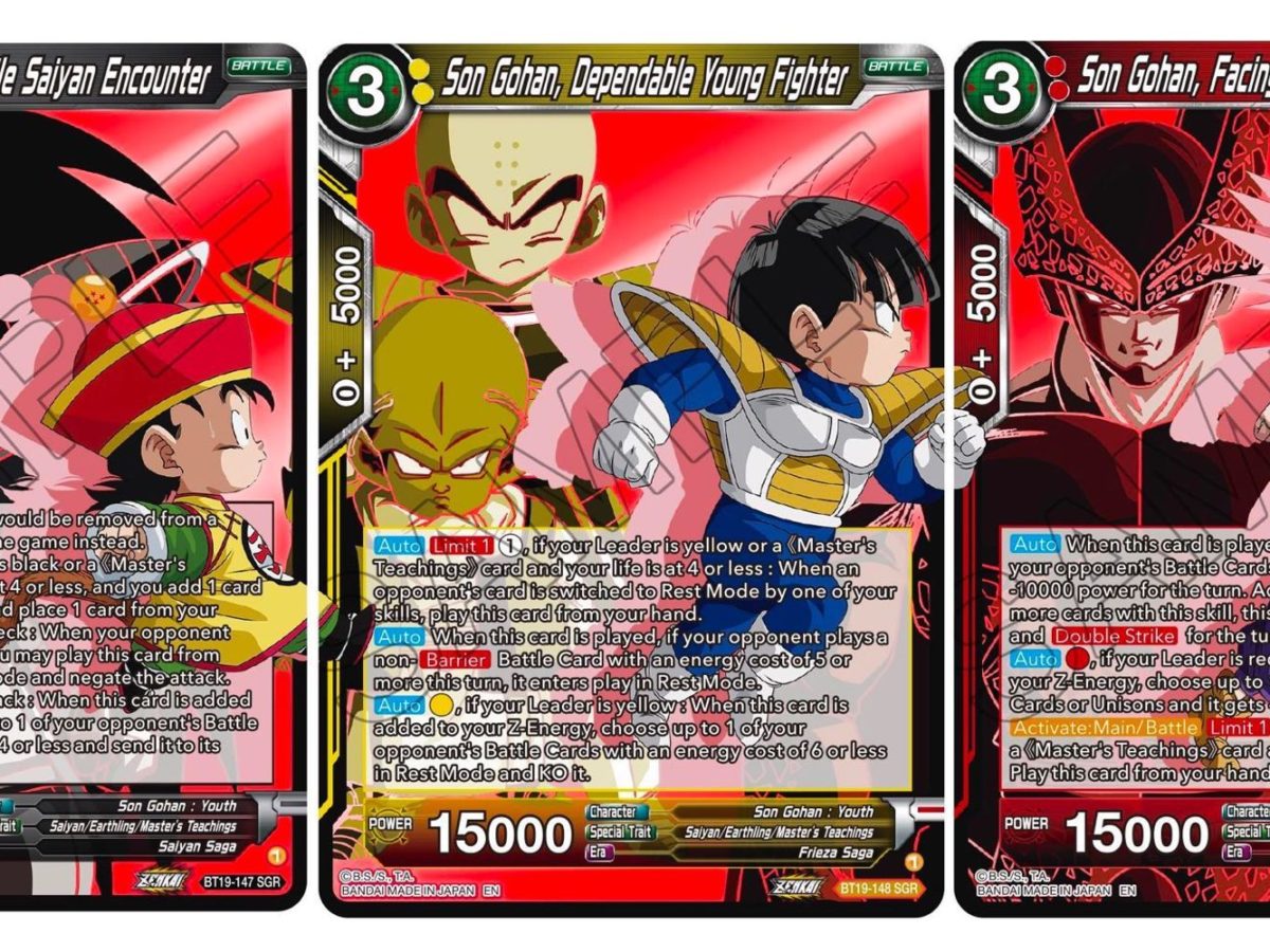 All Of The Dragon Ball Super Card Game Son Gohan Rares