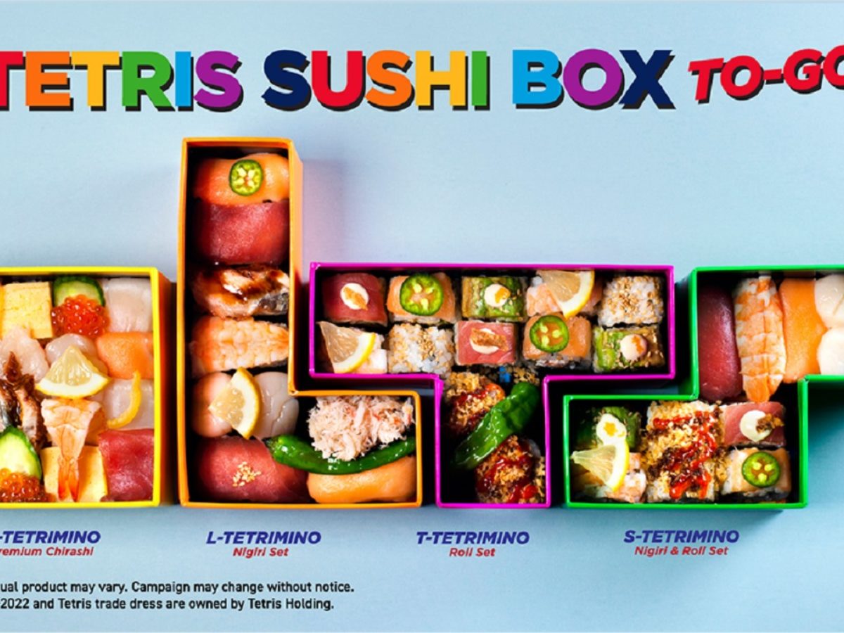 Kura Sushi & Tetris Partner Up For Special To-Go Tetrimino Boxes