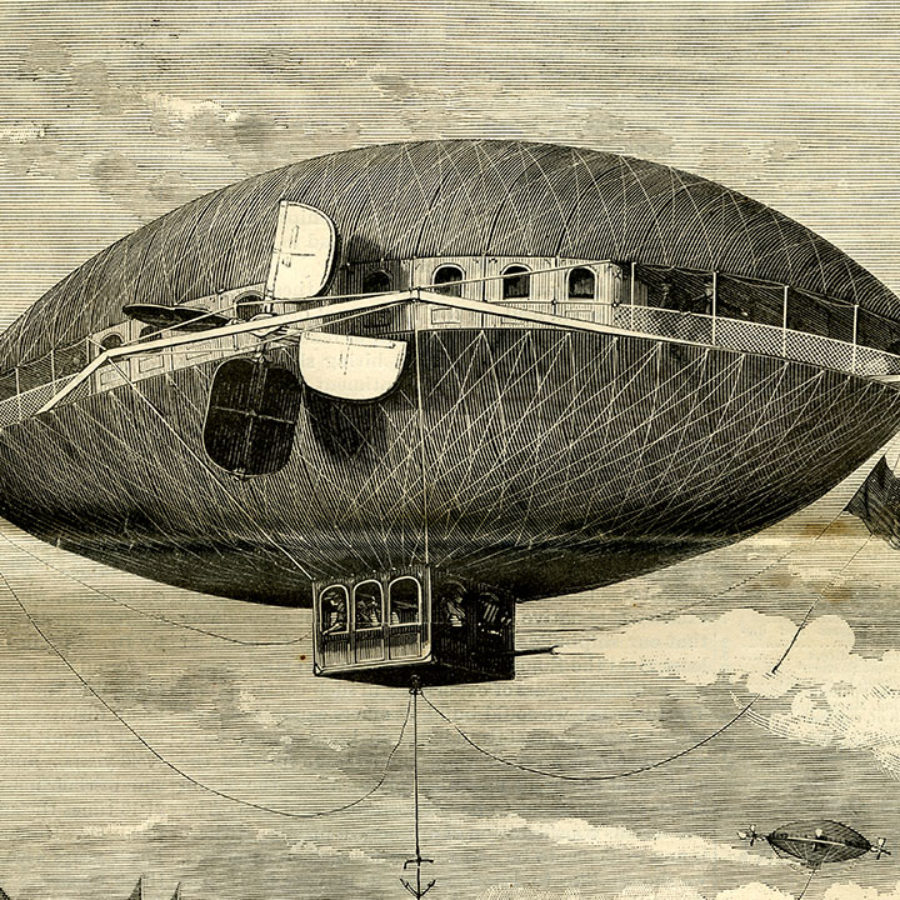 Depictions of urban life: “Snapshots from our airship” from Life