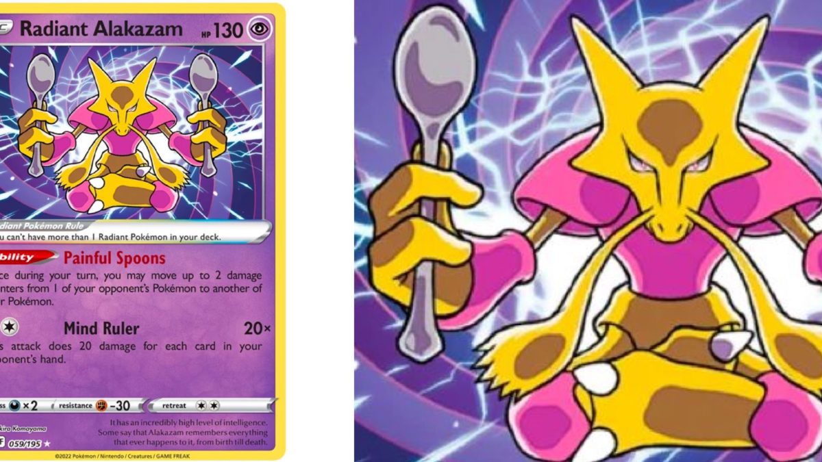 Poke TCG Art — Radiant Alakazam -- Akira Komayama