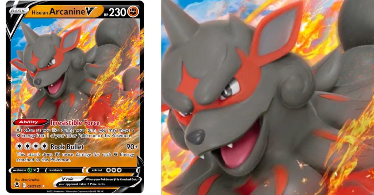 hisuian arcanine pokemon card PSA 10 #075 Dark Phantasma S10A Japanese – GorillaTCG Colorless Artist Pokemon Trading Card Game TG08/TG30