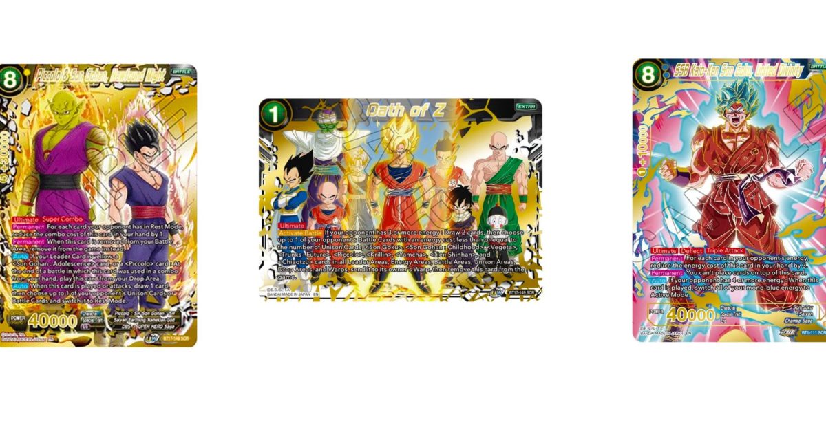Dragon Ball Super Card Game 2022 EndOfYear List Best SCRs