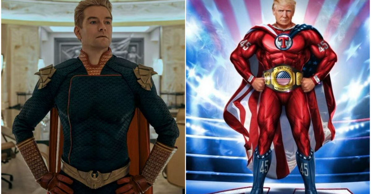 Paper Homelander The Boys: Will Vought Sue Trump for Third-Rate Homelander Knock-Off?
