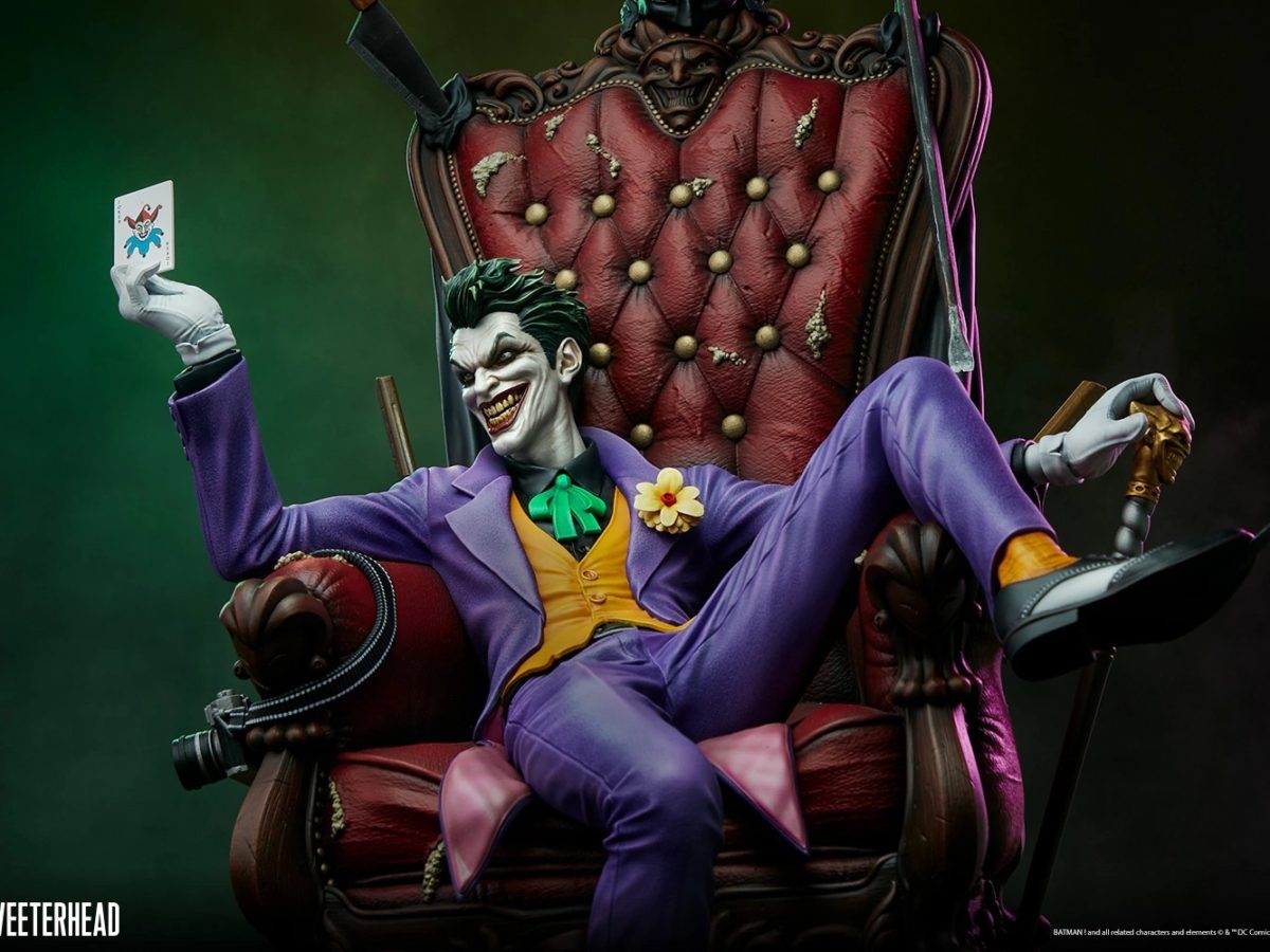 The Joker Claims His Throne with New DC Comics Tweeterhead Statue