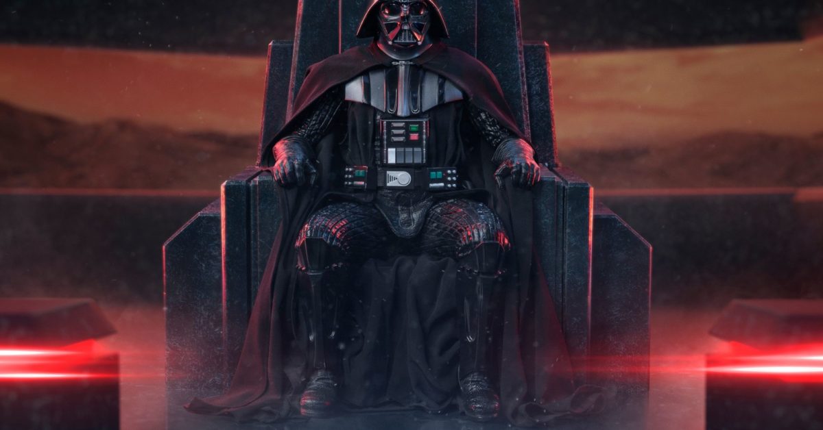 Darth Vader Sits On His Throne with Iron Studios Next Star Wars Statue