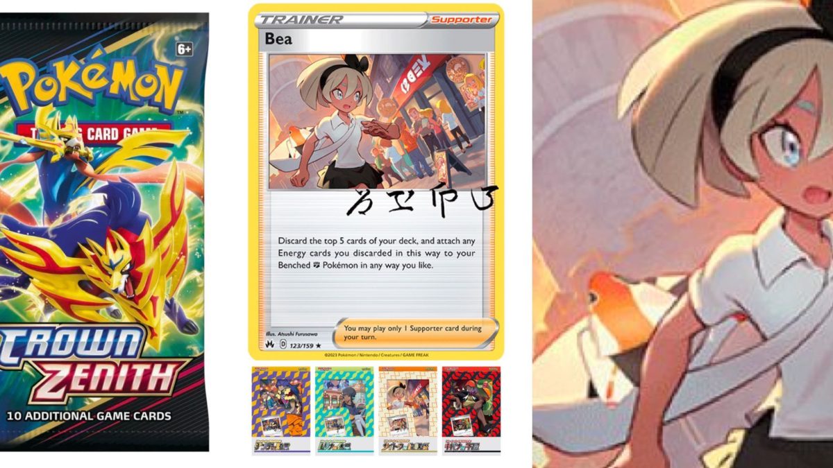 Pokmon TCG: Crown Zenith's English Autographed Bea Revealed Pokmon TCG: Crown Zenith's English Autographed Bea Revealed