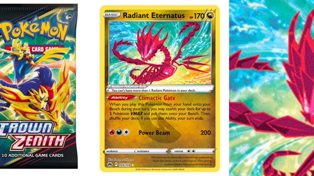 Pokmon TCG: Crown Zenith's English Radiant Eternatus Revealed