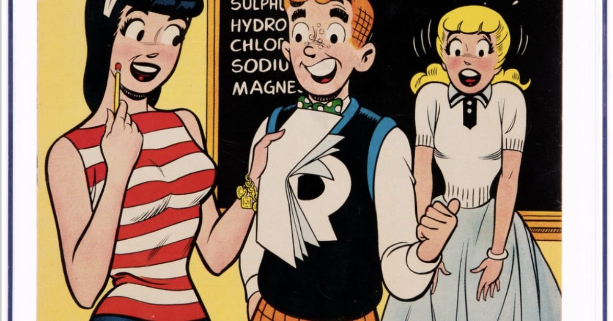 Archie Caught Between Betty & Veronica in Pep #143, Up for Auction