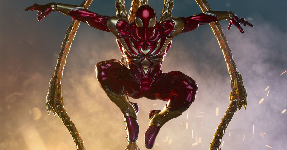 Spider-Man Supports Team Stark with New Sideshow Premium Statue - Vimarsana News