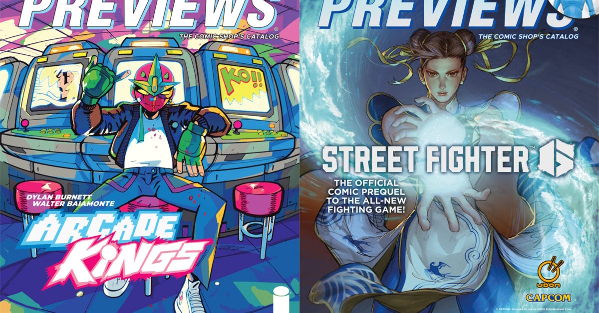Arcade Kings & Street Fighter 6 on Next Week's Diamond Previews Covers