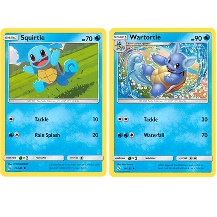 The Cards Of Pokmon TCG: Team Up Part 6: Squirtle Line