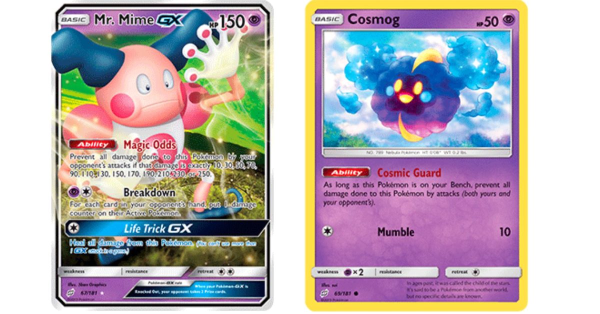 The Cards Of Pokémon TCG Team Up Part 15 Mr. Mime & Cosmog