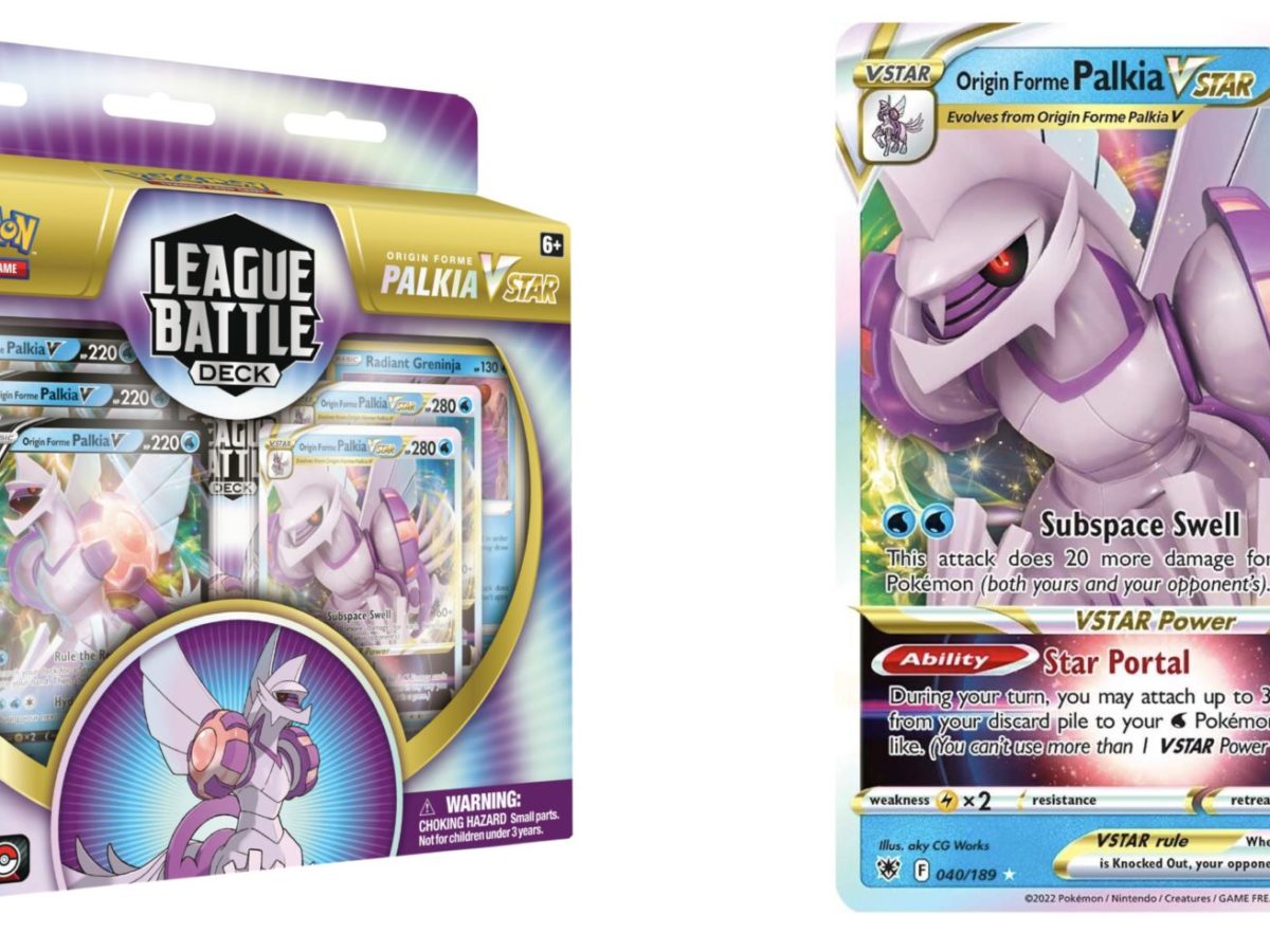 Origin Forme Palkia VSTAR League Battle Deck Coming to Pokémon TCG