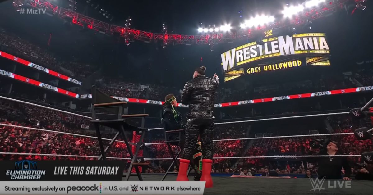 Seth Rollins Rocks Those Big Red Boots for Miz TV on WWE Raw