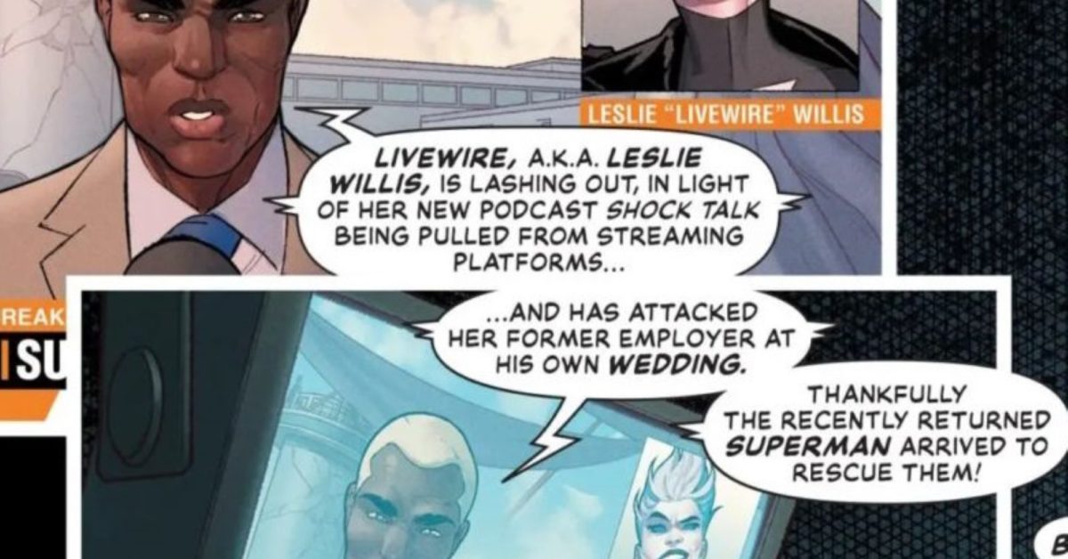 Livewire Is Now The Joe Rogan Of The DC Comics Universe