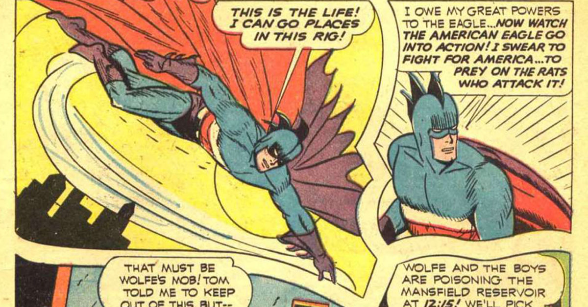 The Debut of American Eagle in America’s Greatest Comics #2 , at Public sale